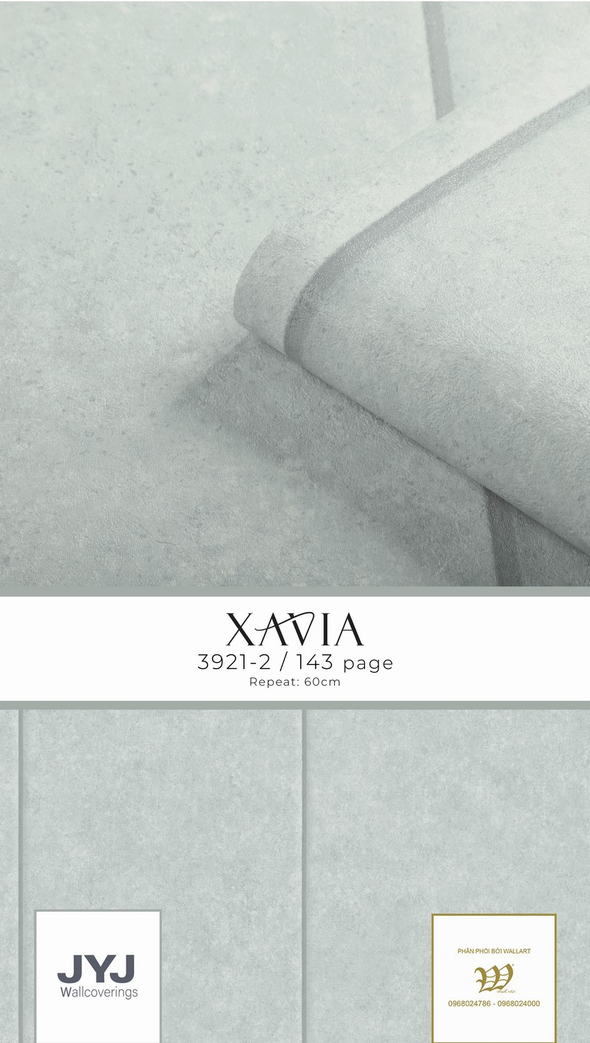 Giấy dán tường xi măng kẻ sọc Xavia 3921-2